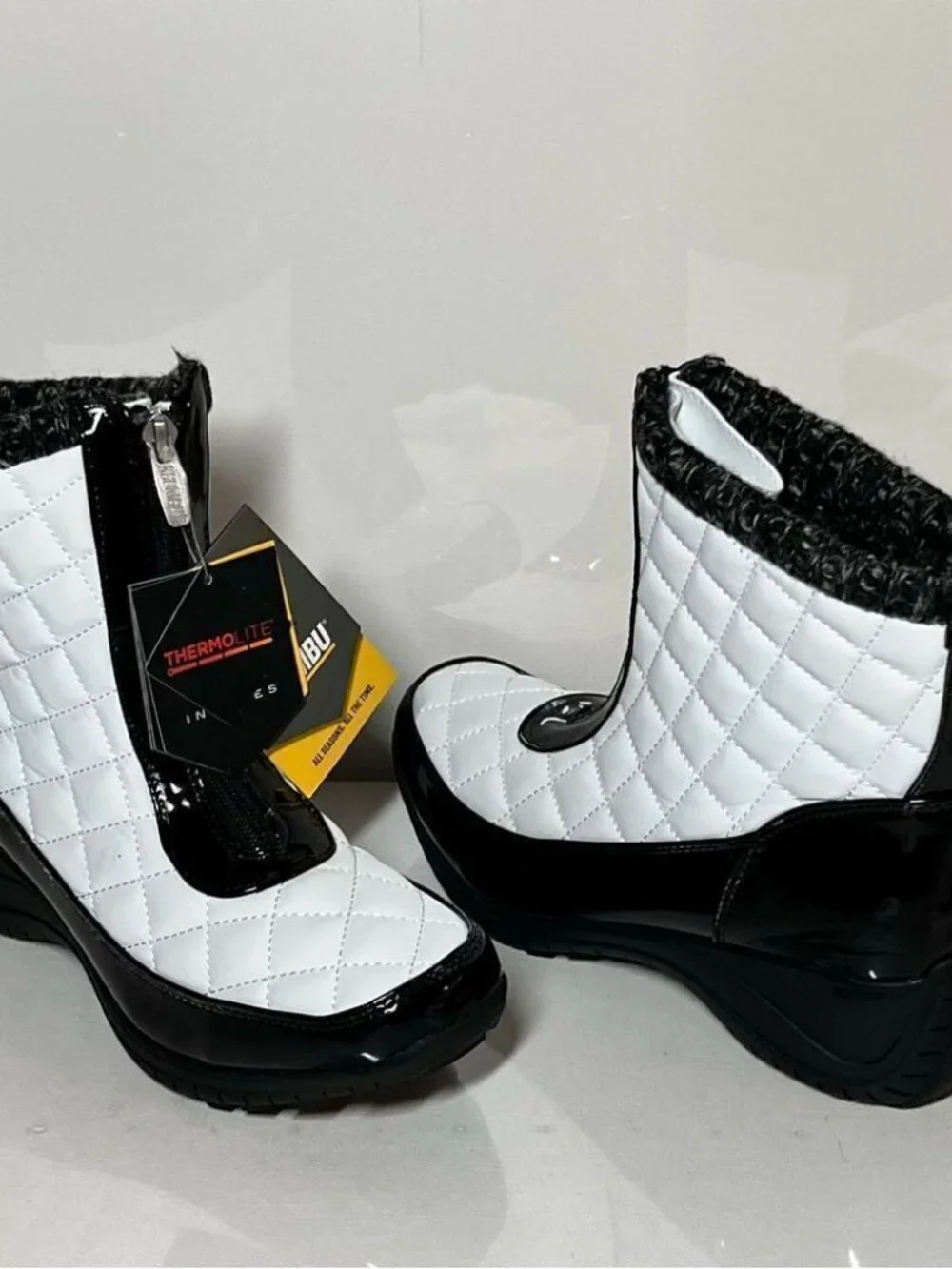 Khombu Megan Waterproof Front-Zip Winter Boots